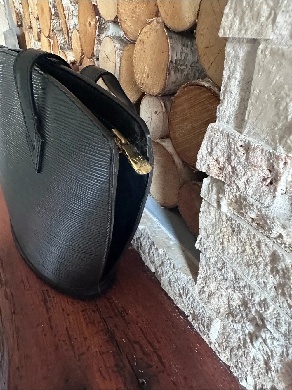 Louis Vuitton Saint Jacques PM Black Epi Leather Tote Bag Made in France
